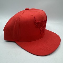 Chicago Bulls Mitchell & Ness Snapback Adjustable Hat Red Mens NBA