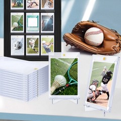 200PACK Magnetic Card Holders,180pt One Touch UV Protection Hard Display Case