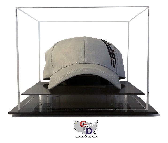 Counter or Desk Top Hat or Cap Display Case by GameDay Display Made in the USA