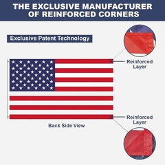 Outdoor American Flags 3×5 Residential – 36 inches x 60 inches, Multicolor