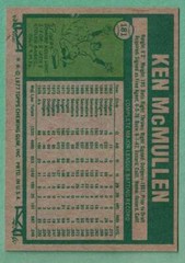 1977 Topps #181 Ken McMullen Oakland A&rsquo;s NM