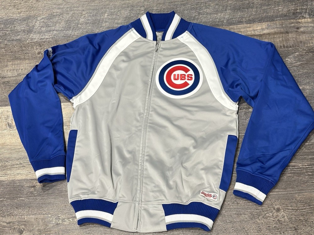 CHICAGO CUBS – Stitches Track Jacket Mens Small – BLUE/SILVER/WHITE – 2000&rsquo;s