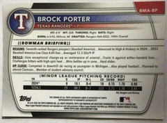 2025 Bowman Chrome Brock Porter Blue Mojo On Card Auto #11/150 Brewers #BMA-BP