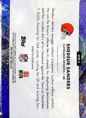 2025 Topps Chrome Cosmic #STN-3 Shedeur Sanders Stars in the Night