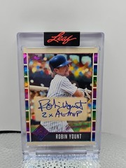 2025 Leaf Season In The Sun Personalized Auto Robin Yount AL MVP 2/4