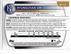 Hyungchan Um Kansas City Royals 2025 Bowman 1st Bowman Prospect ***