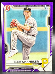 2021 Bowman Draft Bubba Chandler 1st Purple Parallel /250 #BDC-41 Prospect Card