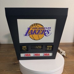 NOMA NBA Hanging Court Lite Los Angeles Lakers Man Cave Vintage