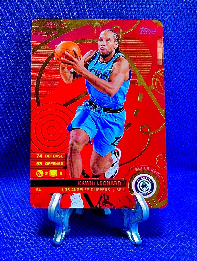 KAWHI LEONARD 2025-26 Topps Attax SSP SUPER RARE RED FOIL #136 1:96 CLIPPERS