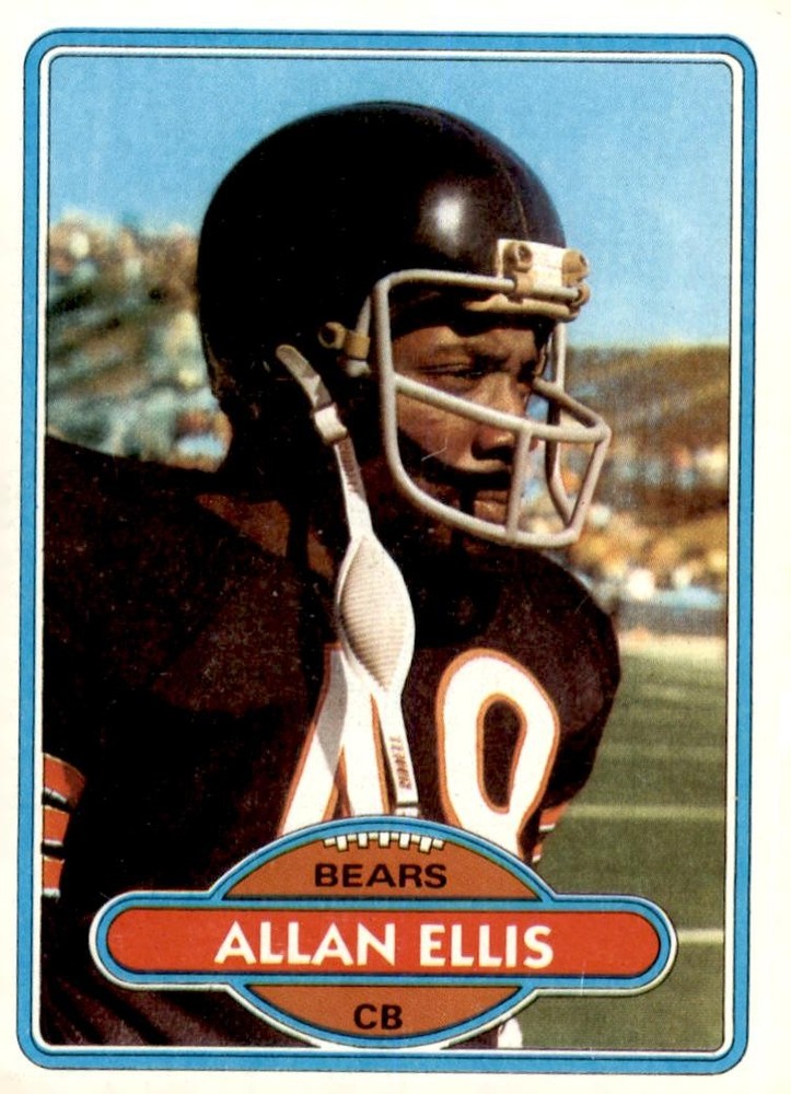 1980 Topps #63 Allan Ellis Chicago Bears Card