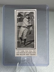 1908 Ty Cobb Original Prints Sourced From Leslie’s Weekly Magazine Lot of 2