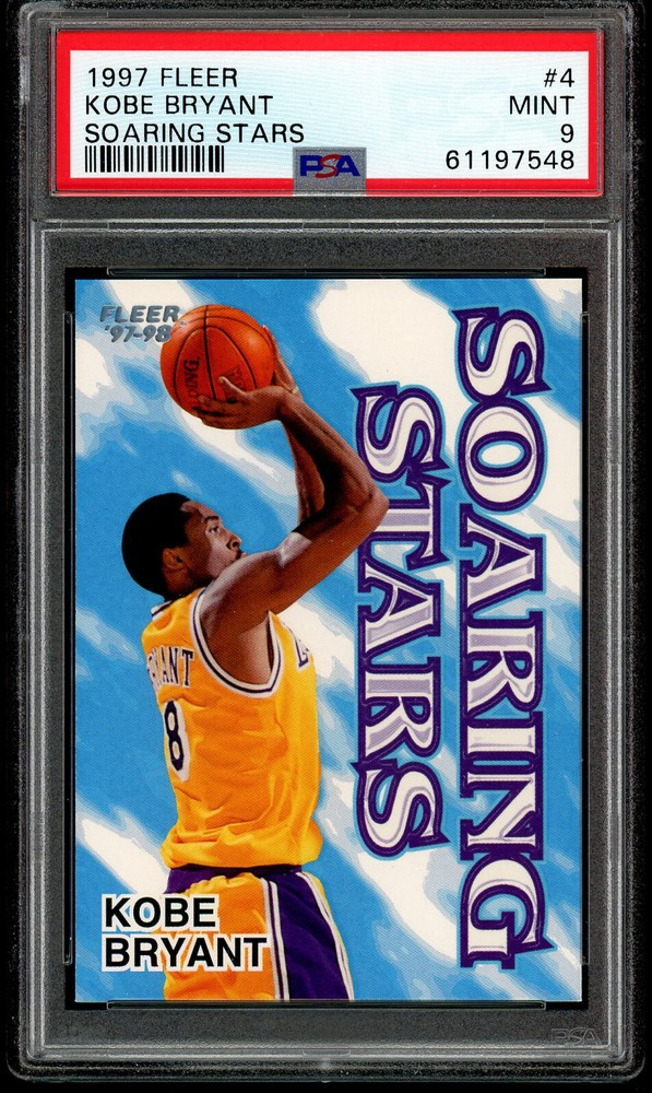 1997-98 FLEER NBA Soaring Stars #4 SS Insert KOBE BRYANT HOF PSA 9 MINT Lakers