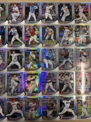 (57) Card Lot 2025 Bowman Chrome SP Red Rookie Variation (RC)