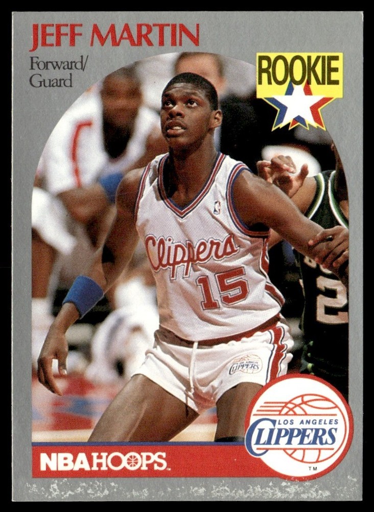 1990-91 Hoops Jeff Martin Rookie Los Angeles Clippers #148