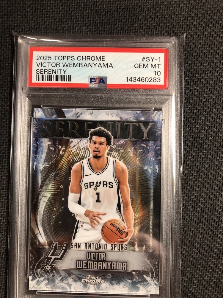VICTOR WEMBANYAMA 2025 Topps Chrome SERENITY #SY-1 RC PSA 10