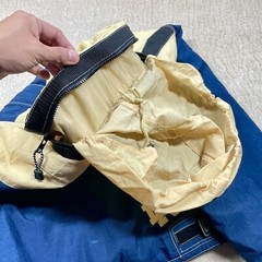 [XL] VTG CHAMPION NOTRE DAME BOMBER DOUBLED LAYER IRISH JACKET BLUE Spell Out
