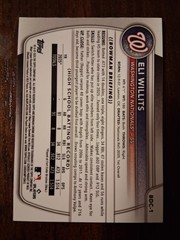 Topps 2025 Bowman Draft Eli Willits 1st Bowman Chrome Laser #BDC-1
