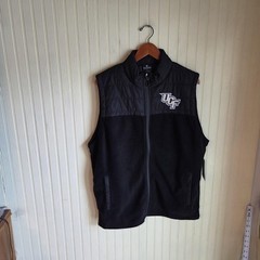UCF Knights Jacket Mens Large Black NCAA Football Colosseum Full Zip Fleece
