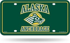 Limited Edition Alaska Anchorage Seawolves 6&Prime; x 12&Prime; Auto Tag for Game Day Style