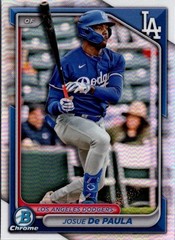 2024 Bowman Draft Chrome Josue De Paula #BDC-47 Refractor RC LA Dodgers