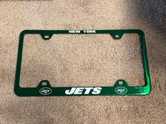 New York Jets Metal License Plate Frame Tag Cover 12×6