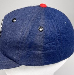 VTG 1960s MLB SMALL Navy Wool Blend Felt Minnesota Twins BASEBALL CAP USA Flaws