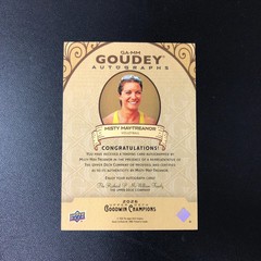 Misty May-Treanor 2026 Upper Deck Goodwin Champions Goudey On Card Auto Blue