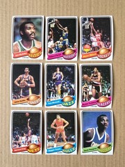 1979-80 Topps Basketball Partial Set 109/132 Alex English RC Kareem Dr J Gervin