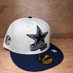 New Era 59FIFTY Dallas Cowboys Flat Bill Fitted Sideline Hat Mens Size 7 1/2
