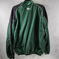 VTG Colorado State Rams Quarter Zip Mens XL Green Long Sleeve Pullover 2003 Y2K