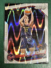 Caitlin Clark 2025 Panini Prizm WNBA #22 White Seismic Prizm Indiana Fever ROY