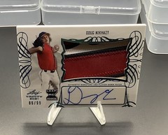 2021 Leaf Trinity – Patch Autographs Doug Nikhazy #PA-DN1 Platinum /99 (AU, MEM,