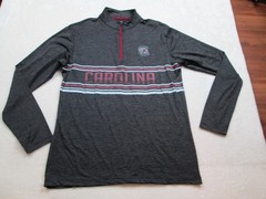 Colosseum South Carolina Gamecocks 1/4 Zip Pullover Jacket Men M Dark Gray/Black