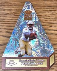 Peter Warrick ROOKIE 2000 Crown Royale Cramer&rsquo;s Choice Holofoil DieCut Jumbo #10