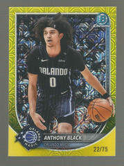 22/75 Anthony Black 2025 Bowman Chrome Yellow Mojo #BCV-96 Magic