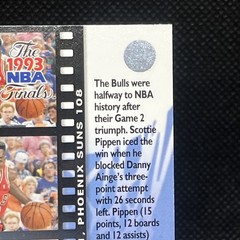 SCOTTIE PIPPEN 1993-94 Upper Deck – The 1993 NBA Finals Bulls Game 2 #199 HOF