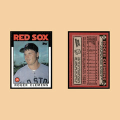 Roger Clemens #661 1986 Topps Boston Red Sox Baseball Card MLB EX