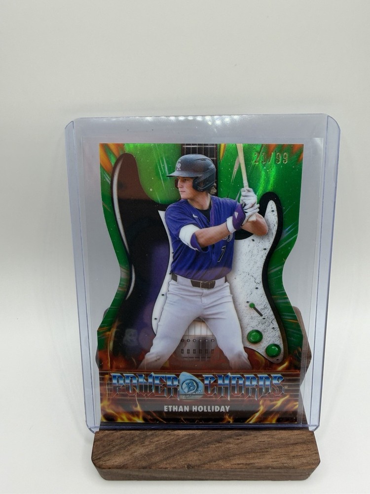 Topps 2026 Bowman Power Chords Ethan Holliday Colorado Rockies Serial #PC-20 99