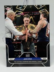 WWE 2025 Topps Now John Cena 137 &lsquo;The Last Real Champion&rsquo; Final Match
