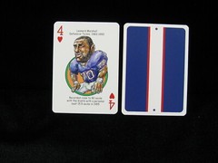 Leonard Marshall New York Giants « 4 of Hearts » Hero Decks Playing Card