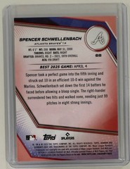 2025 TOPPS BOWMAN&rsquo;S BEST PURPLE MOJO SPENCER SCHWELLENBACH RC 47/250