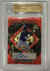 2025 Leaf Metal STEVE « Monster » MILAM AUTOGRAPHED⭐1/1⭐PROOF (Red Flood) SEALED🔥