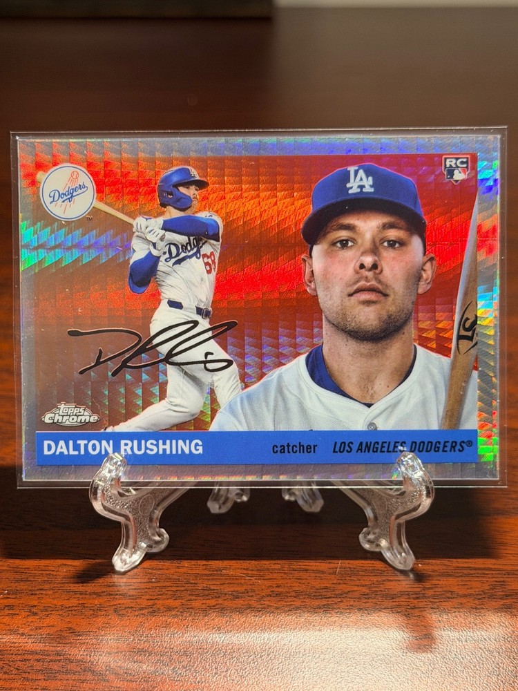 2025 Topps Chrome Platinum #295 Dalton Rushing Prism Refractors