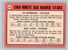 1969 Topps – 1969 Rookie Stars Ed Herrmann, Dan Lazar #439 (RC)