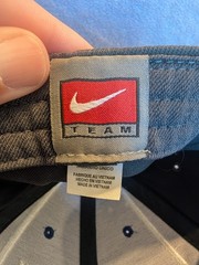 Los Angeles Dodgers Cap Hat Men Men XL Gray Blue Script Nike MLB Logo T-7