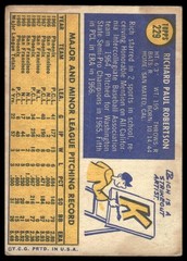 1970 Topps Rich Robertson #229 San Francisco Giants – Poor