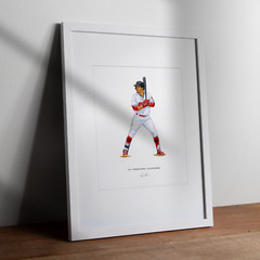 Francisco Lindor Cleveland Guardians Baseball 8×10 Print Poster Art Illustrated