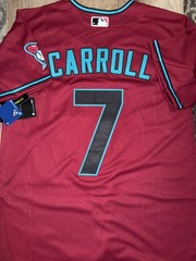 New ARIZONA DIAMONDBACKS #7 Corbin Carroll CRIMSON Jersey STITCHED Size XL