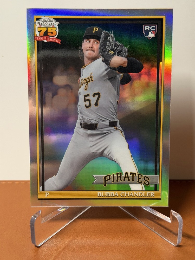2026 Topps Chrome 75 Years Bubba Chandler Pirates Rc Refractor #91CB-18