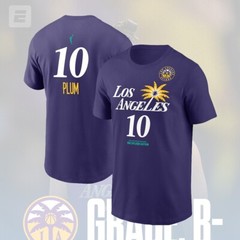 SALE 30% – Kelsey Plum #10 Los Angeles Sparks 2025 Player Name & Number Fans